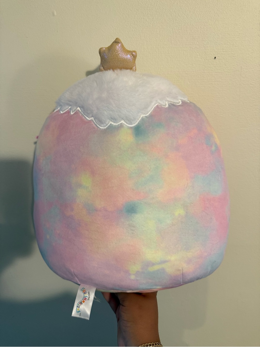 Squishmallows 12” Christmas Ornament Plush Pastel Tie Dye Holiday Stuffed Animal - Picture 3 of 4
